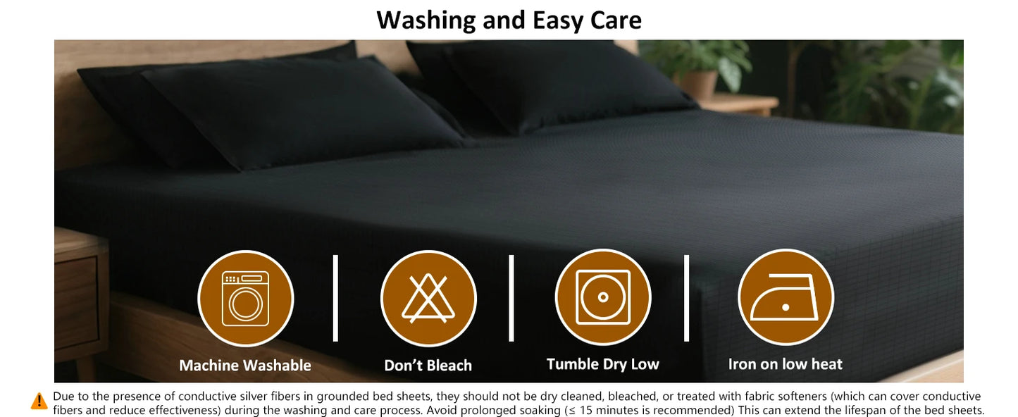 Dreamora Earthing Sheet with Silver Cotton for Better Sleep™